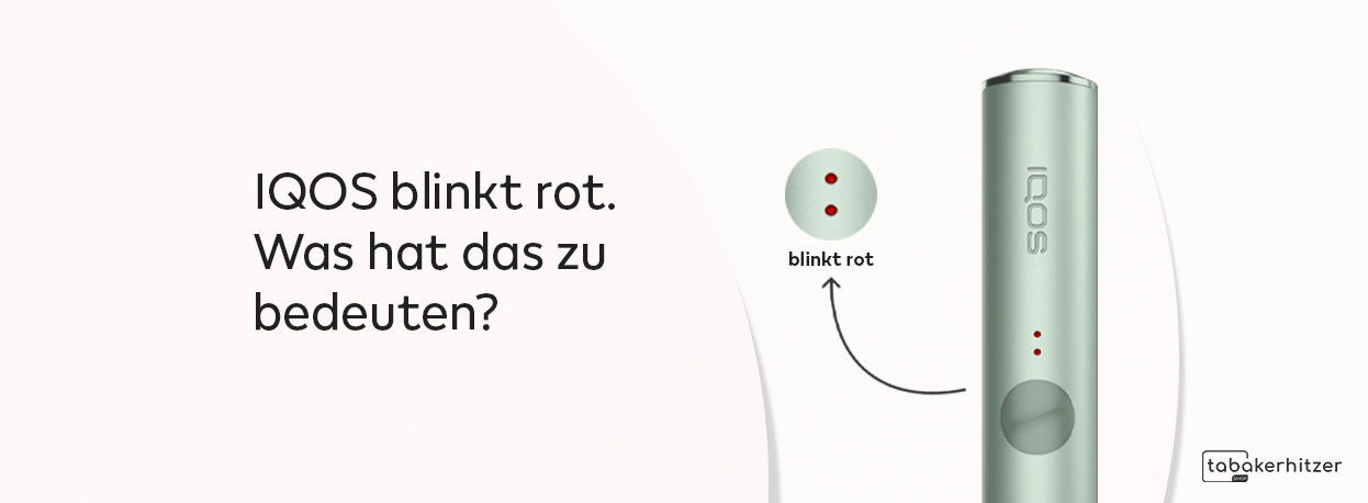 iqos blinkt rot
